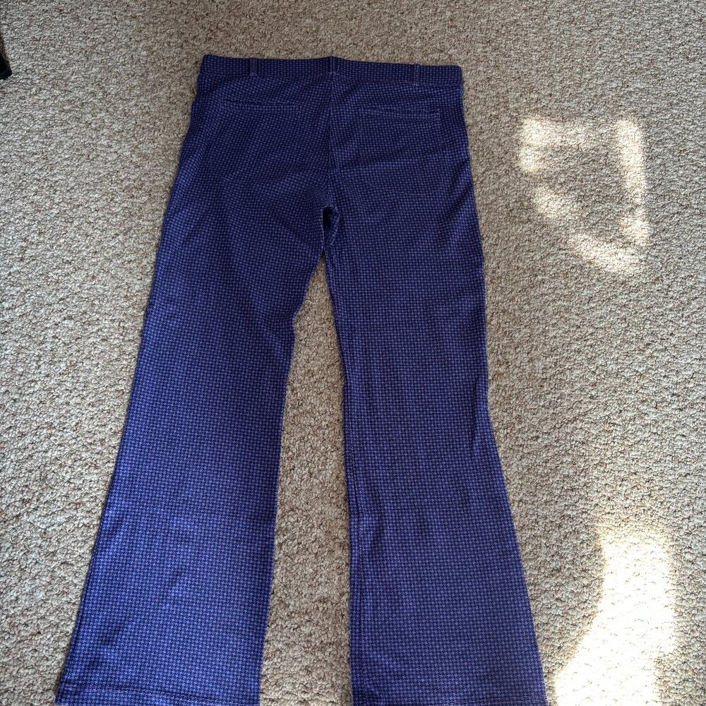 Betabrand purple houndstooth light dress pant yoga pants